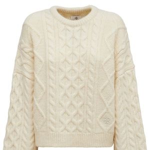 BNWT Anine Bing Irina cable-knit jumper in Ivory